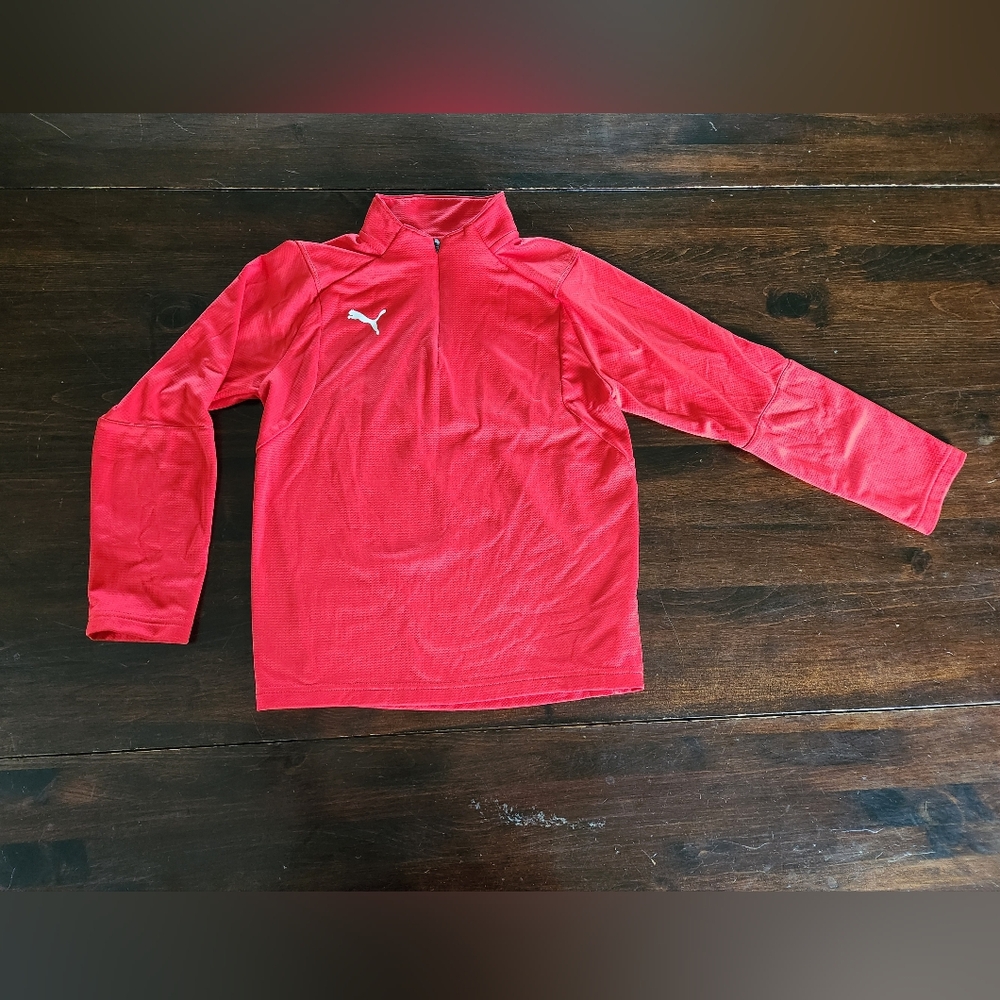 Puma Red Thermal Pullover Youth Large